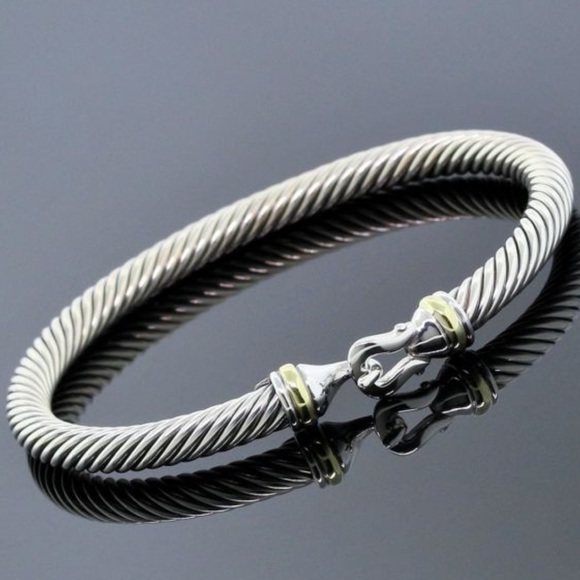 David Yurman Jewelry - DAVID YURMAN Cable Hook Bracelet with 18K Gold